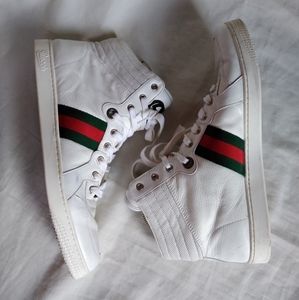 Man high top gucci shoes  ,size 11.5
